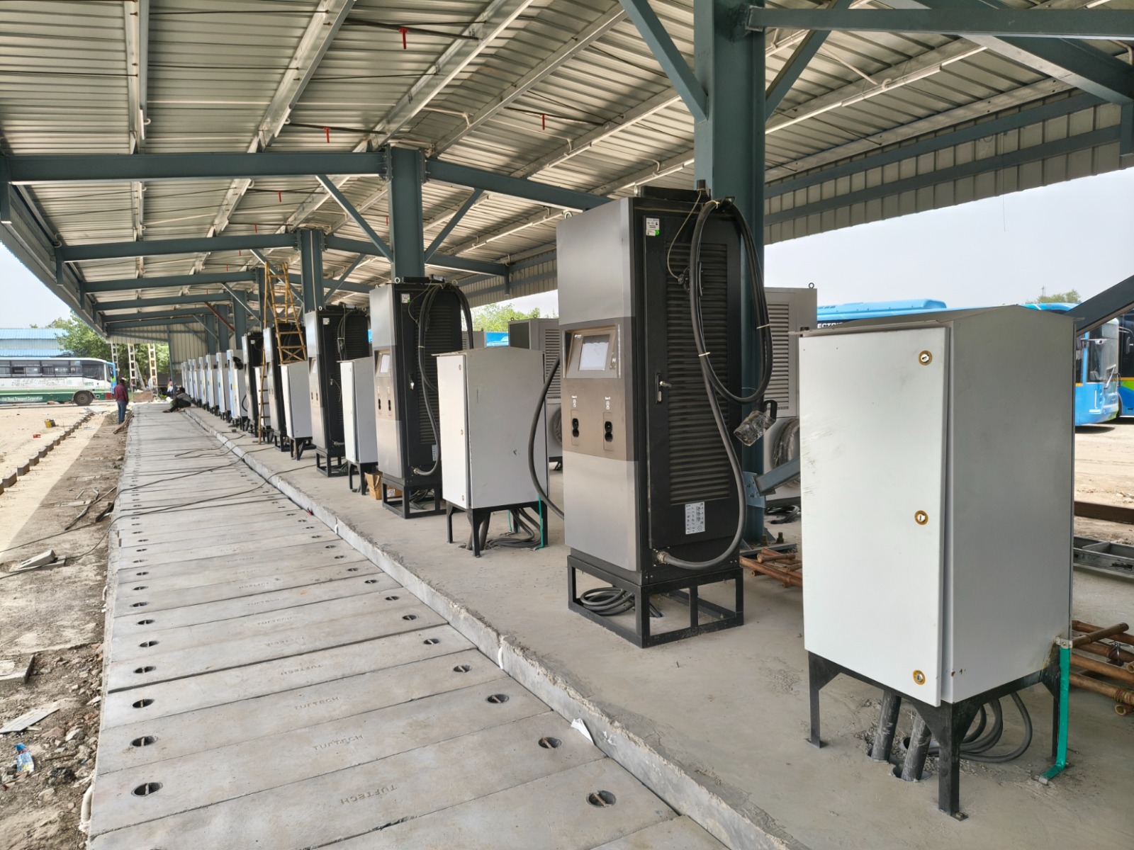 EV charging infrastructure installation site