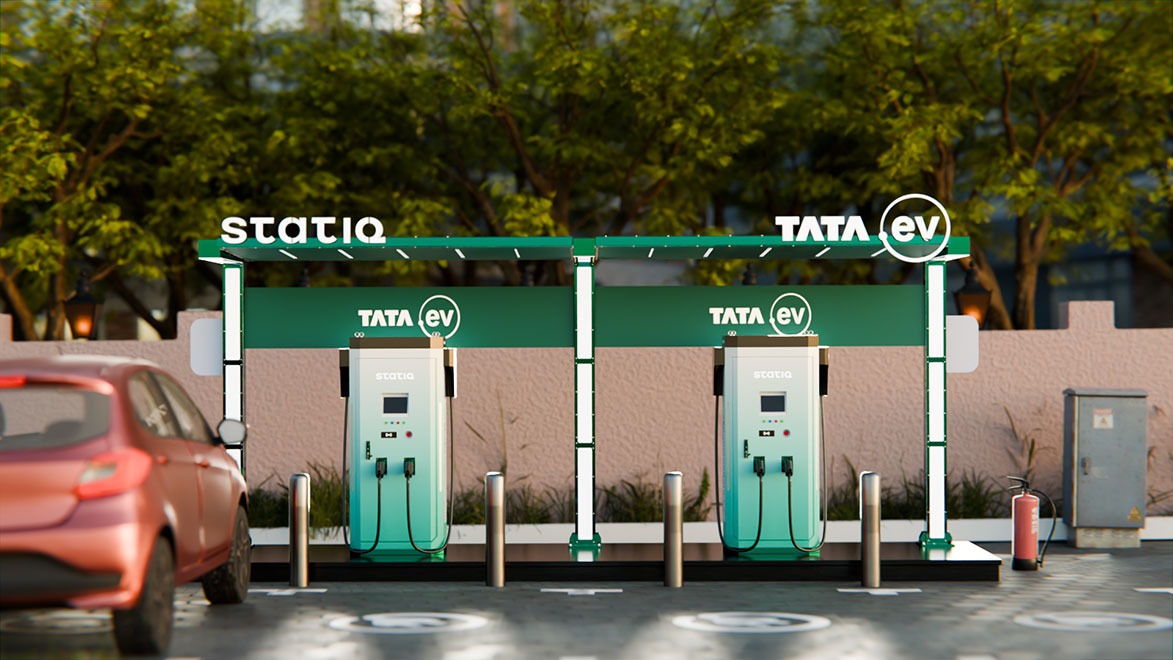 Commercial EV charging station